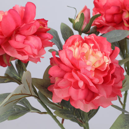 Artificial Peony and Shao Yao Flower Single Large Head Floor Decoration - Luxurious Faux Floral Arrangement for Wedding, Hotel, and Elegant Home Decor