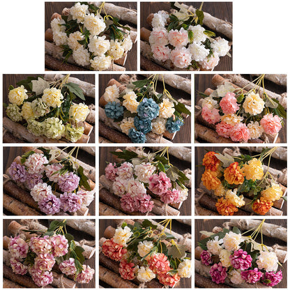 Stunning Faux Flower Bouquet - Small Mums Decorative Arrangement for Home Decor & Wedding Handheld Flowers - Perfect for Wall Plant Decorations - MW55502