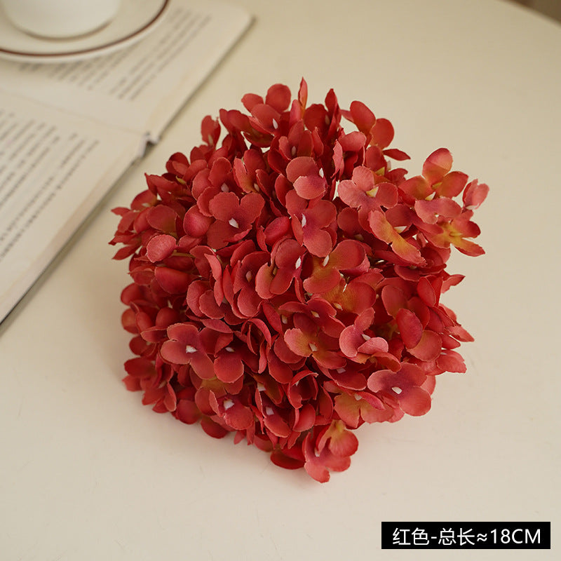 Realistic Hydrangea Flower Head - DIY Craft Supply for Wedding Decorations - 11 Branch Faux Floral Arrangement for Stunning Centerpieces