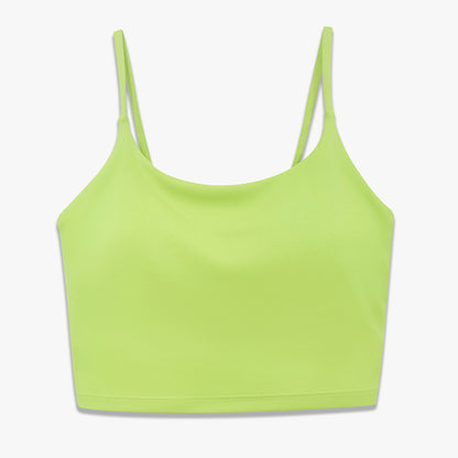 High Intensity Sports Bra for Women Double Sided Nylon Semi Fixed Cup Design High Elasticity Gym Tank Top for Comfort and Support