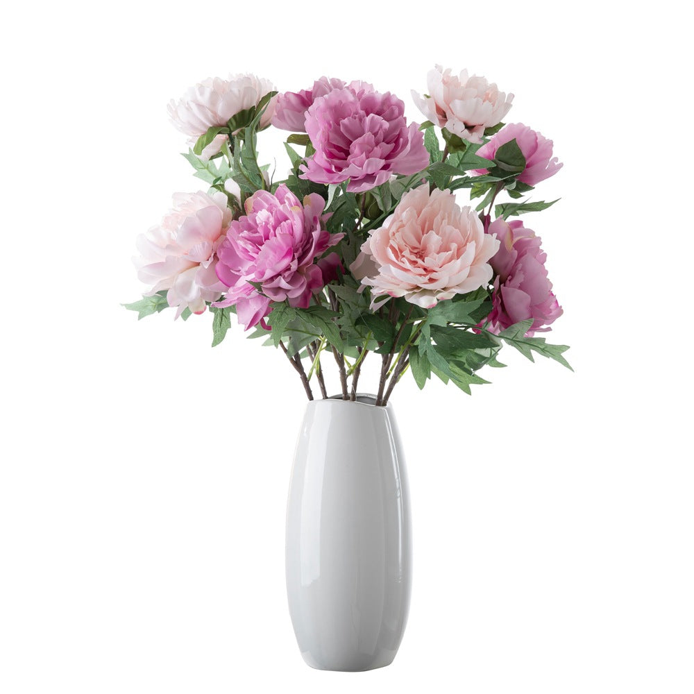 Single Stem Artificial Peony Flower for Home Decoration | Wedding Bouquet, Aisle Arrangements, and Floral Wall Décor - DY1-1911A