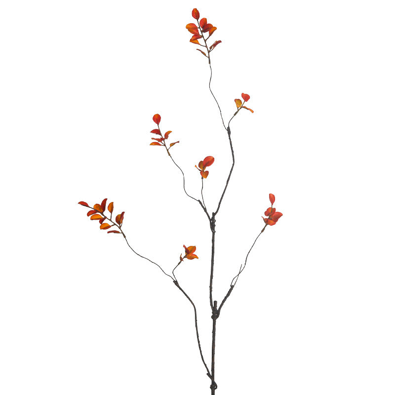 Realistic Red Maple Leaf Artificial Flowers - Perfect Autumn Décor for Your Bedroom and Living Room - Scandinavian Minimalist Style Decorative Arrangement