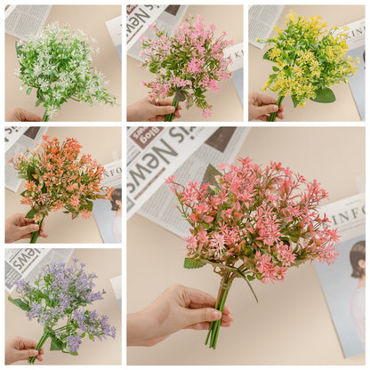 Realistic Artificial Flower Decoration with Greenery - Elegant Faux Floral Arrangement for Weddings and Events - INS Style - Model MW81107