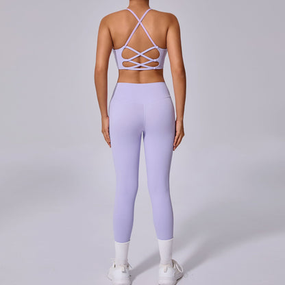 Fall and Winter Shock Absorbing Yoga Suit Set Quick Dry Tight Fitting Two Piece Fitness Outfit for Comfort and Performance