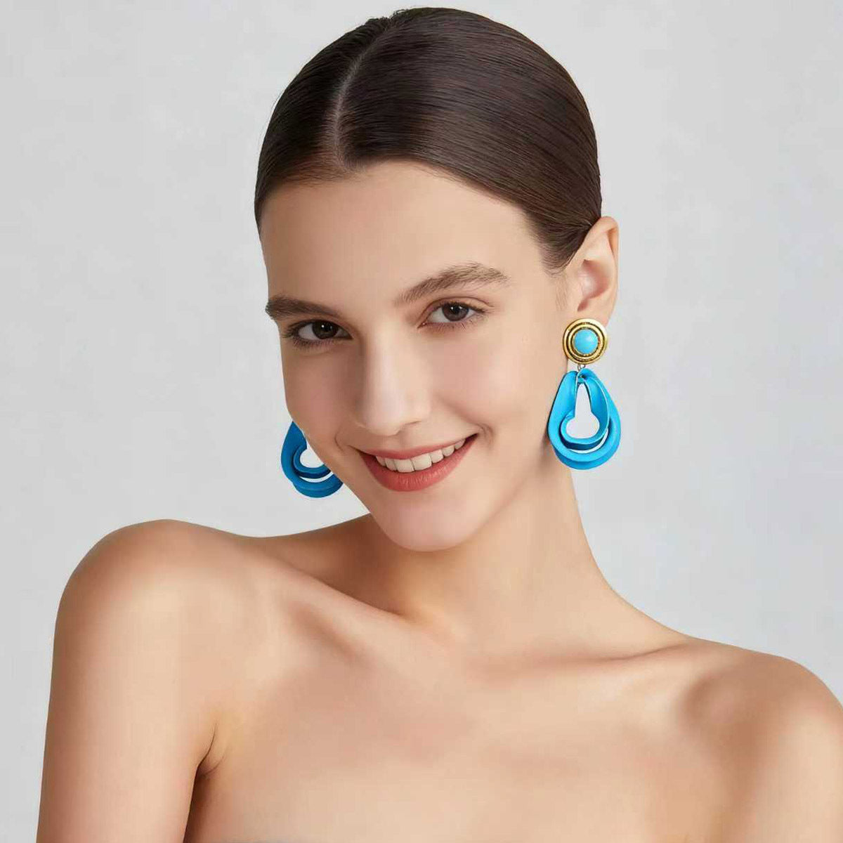 Unique Vintage-Inspired Alloy Geometric Dangle Earrings - Versatile, Chic, Perfect for Everyday and Commuting