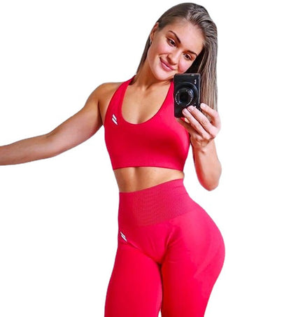 Plus Size Outdoor Sports Vest Long Two Piece Seamless Yoga Outfit Set High Waisted Enhancing Fitness Gear for Women