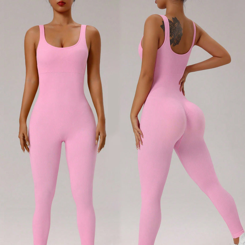 Fall Seamless Yoga Bodysuit for Dance High Waist Compression Fitness Outfit for a Sculpted Look Flexible and Activewear