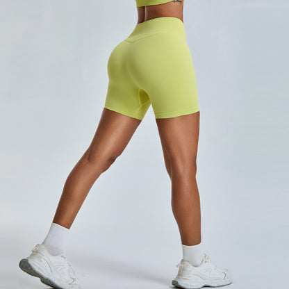 Seamless High Waisted Yoga Shorts for Women Tummy Control Butt Lifting Fitness Pants for Outdoor Running Quick Dry Workout Shorts for Gym and Daily Wear