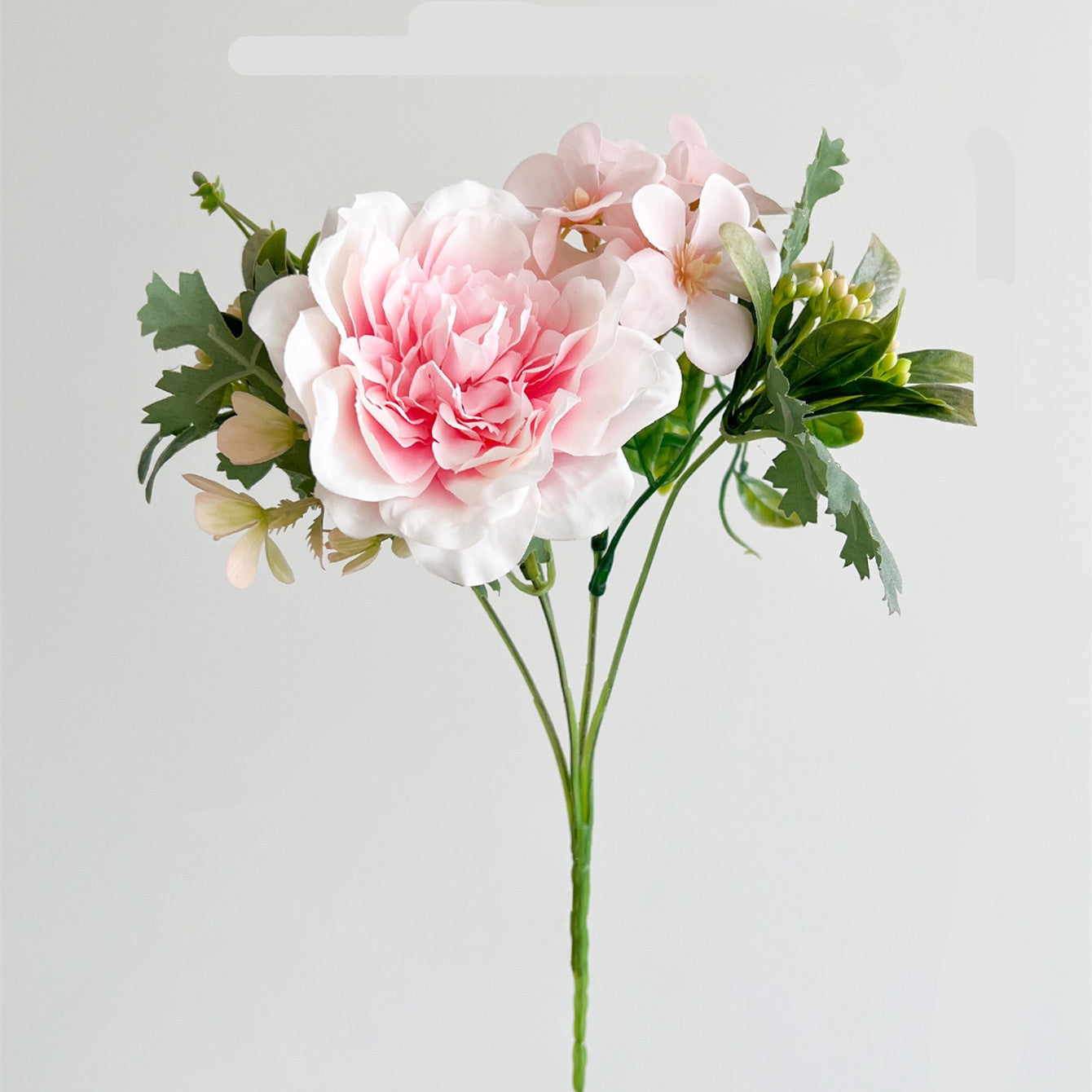 Stunning Peony and Hydrangea Faux Floral Arrangement for Weddings and Home Decor – Perfect for Soft Furnishing Design and Long-lasting Elegance