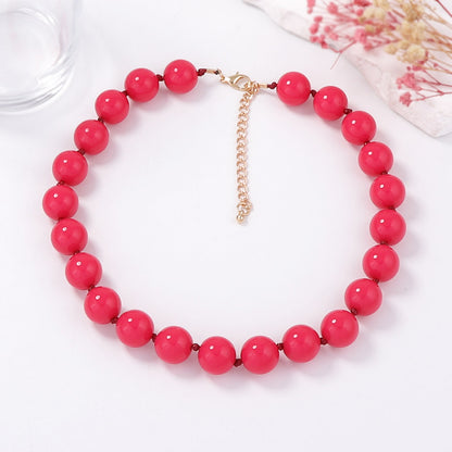 Bohemian Chic Multi-Color Beaded Layered Necklace - Versatile Geometric Design for Effortless Everyday Style