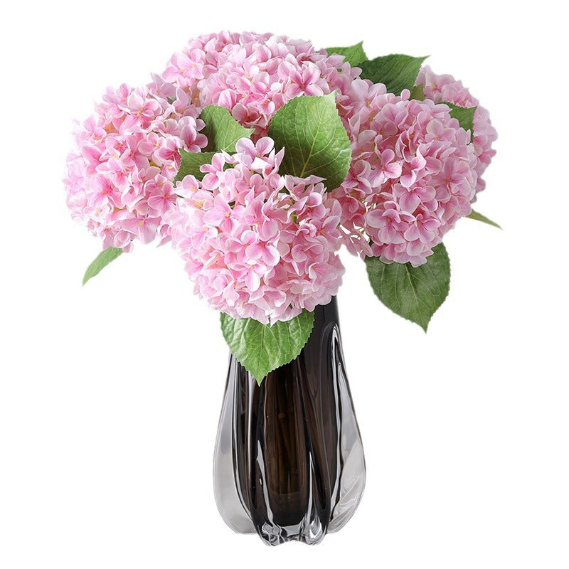 Elegant Simulated Hydrangea Bouquet - Luxurious Artificial Flower Arrangement for Living Room, Entryway, and Dining Table Décor - Sophisticated and Beautiful Home Accent