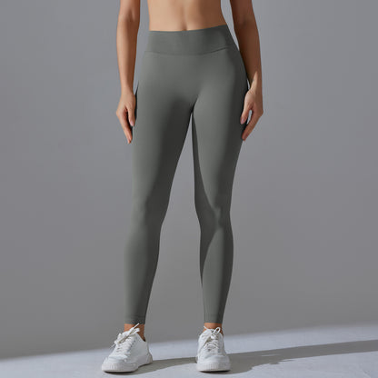 Seamless High Waisted No Show Tights Leggings for Women Sculpting Ruched Butt Lift Yoga and Workout Pants for Running and Fitness