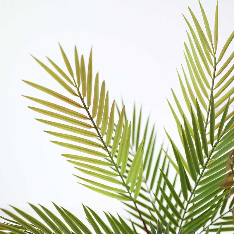 Lifelike Long-Branch Faux Green Palm Leaf Plant - Perfect for Outdoor Decor, Landscape Design, and Elegant Wedding Settings