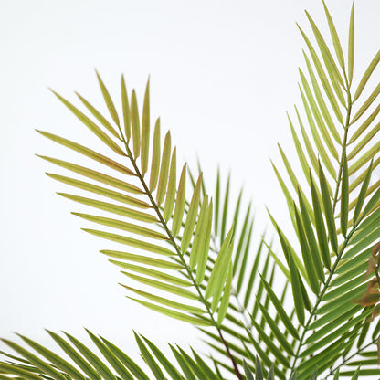 Lifelike Long-Branch Faux Green Palm Leaf Plant - Perfect for Outdoor Decor, Landscape Design, and Elegant Wedding Settings