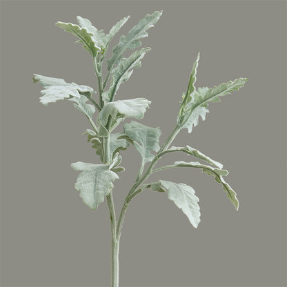 Stylish North American European-Style Faux Plant Arrangement with Velvety Silverleaf Daisy - Perfect Decorative Desk Piece for Home & Office