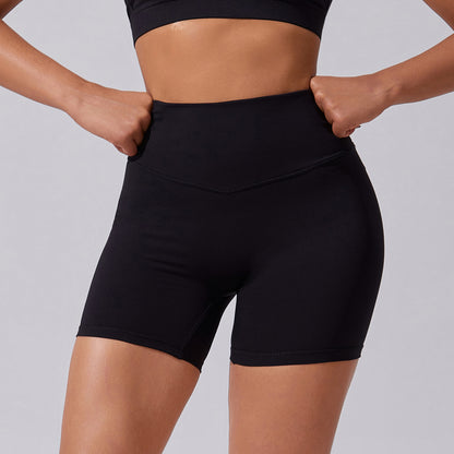 High Waisted Cloud Sensation Yoga Shorts Sculpting Butt Lifting Design Breathable Stretchable for Comfort in Running and Fitness Workouts