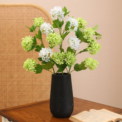 Realistic Single Stem 5-Head Hydrangea – Elegant Faux Floral Decoration for a Fresh, Nature-Inspired Home Style | Perfect for Showrooms and Living Spaces