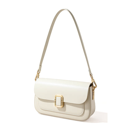 Luxurious French Inspired Genuine Leather Women's Shoulder Bag Unique and Versatile Crossbody Handbag for Chic Outfits