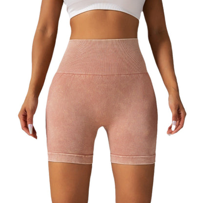 Seamless High Waisted Butt Lifting Yoga Shorts for Women Micro Suede Fitness and Outdoor Activewear with a Comfortable Smile Design