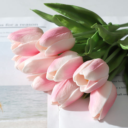 Realistic Artificial PU Tulip Flowers - Ideal for Weddings and Home Decor - Elegant Faux Floral Arrangements for Lasting Beauty