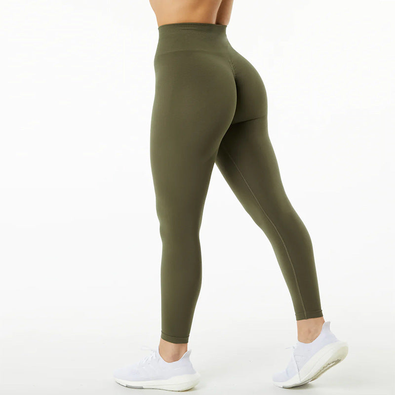 High Waisted Seamless Butt Lifting Yoga Pants for Women Quick Drying Fitness Leggings for Running Yoga and Everyday Wear