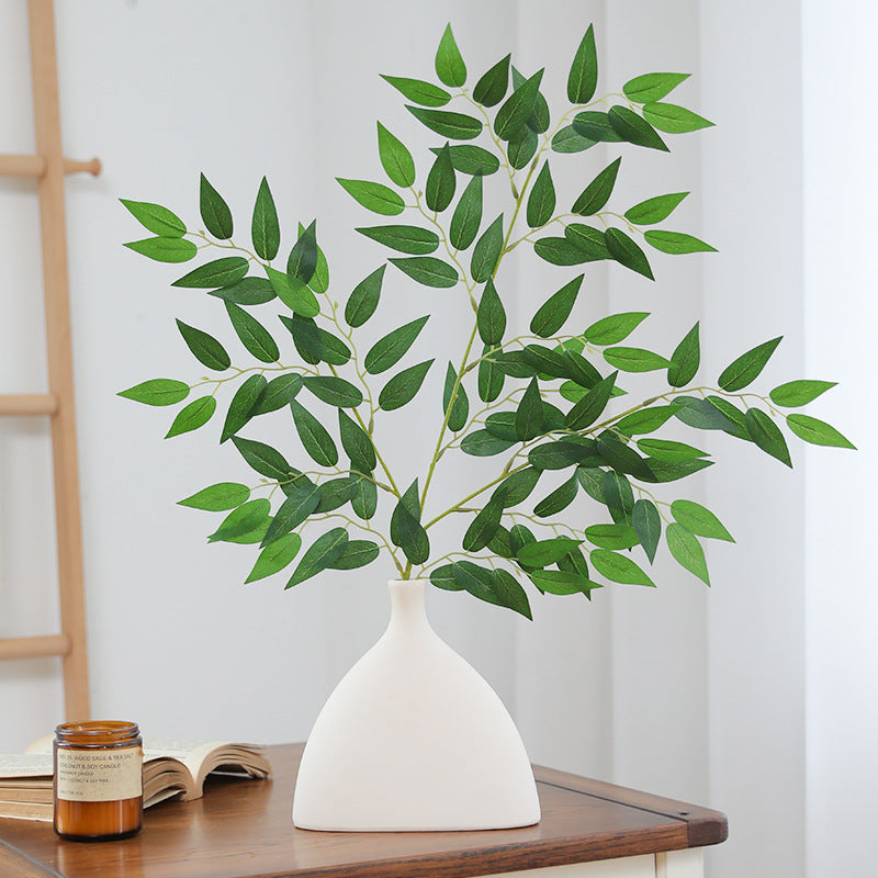 Realistic Faux Green Plant - Olive Leaf Tree Decorative Accent for Weddings, Living Rooms, and Interior Photography