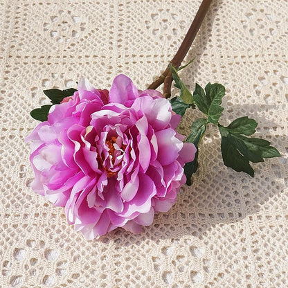 Realistic Peony Flower Single-Stem Fairy Peony - Perfect for Home Decor, Photography Props, and Wedding Decorations