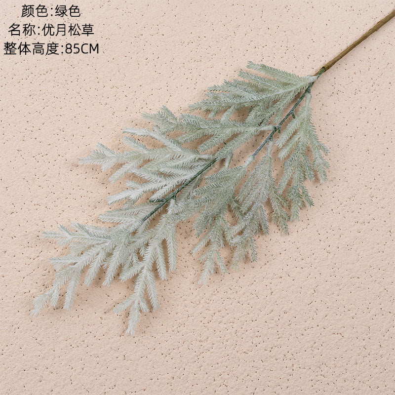 Elegant Artificial Pine and Mountain Grass Floral Arrangement for Home Decor and Weddings – Perfect for All Occasions – MW09110