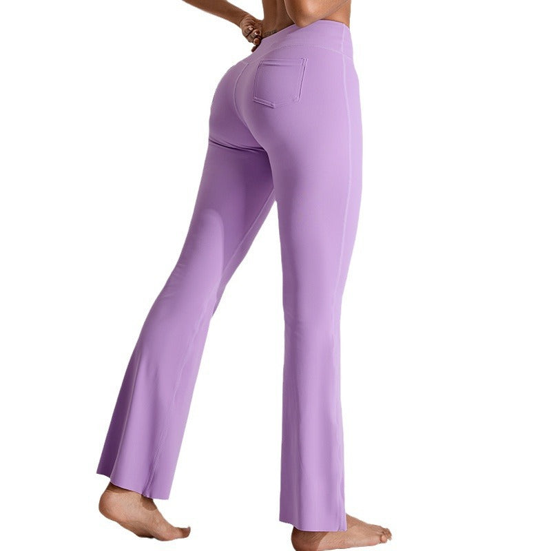 High Waisted Butt Lifting Yoga Flare Pants for Women Quick Dry Comfortable and Workout Leggings with a Relaxed Fit