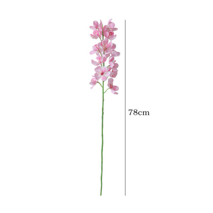 Realistic Phalaenopsis Orchid Silk Flower - Single Stem Artificial Decor for Indoor Styling, Photography Props & Home Accents