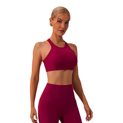 Women's Shockproof Sports Bra for Running Training Dance and Yoga Comfortable Supportive and Back Design