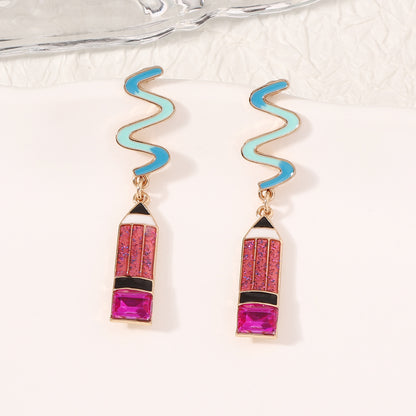 Stylish Back-to-School Accessories: Versatile Pencil Earrings for Women – Perfect for Every Outfit!