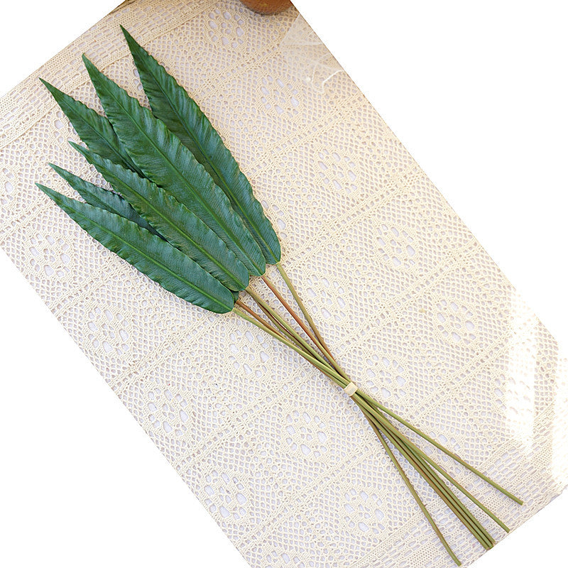 6-Piece Faux Nest Fern Leaves for Home Decor – Perfect for Wedding Photography Props, Floral Arrangements, and Greenery Decoration