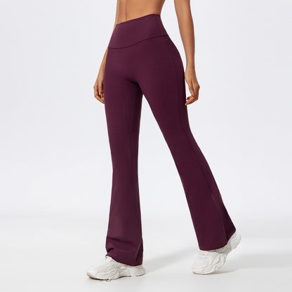 High Waist Flared Leggings for Yoga Dance Butt Lifting Wide Leg Active Pants for Comfort and Style