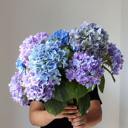 Realistic 3D Printed Purple Hydrangea Faux Flowers – Perfect for Home Decor, Sample Rooms, and Photography Props with Fruit Accents