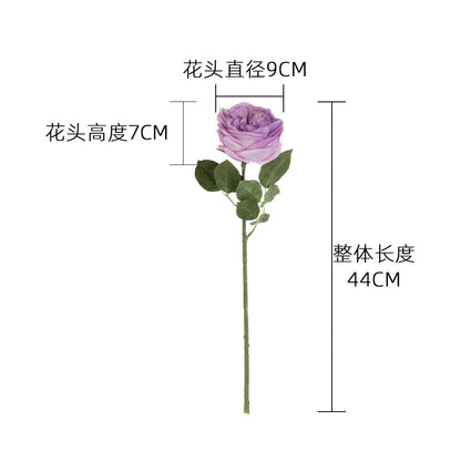 Austin Realistic Touch Moisturizing Faux Rose Flower - Lifelike Green Plant for Wedding Decorations, Events, and Home Décor - Model MW59902