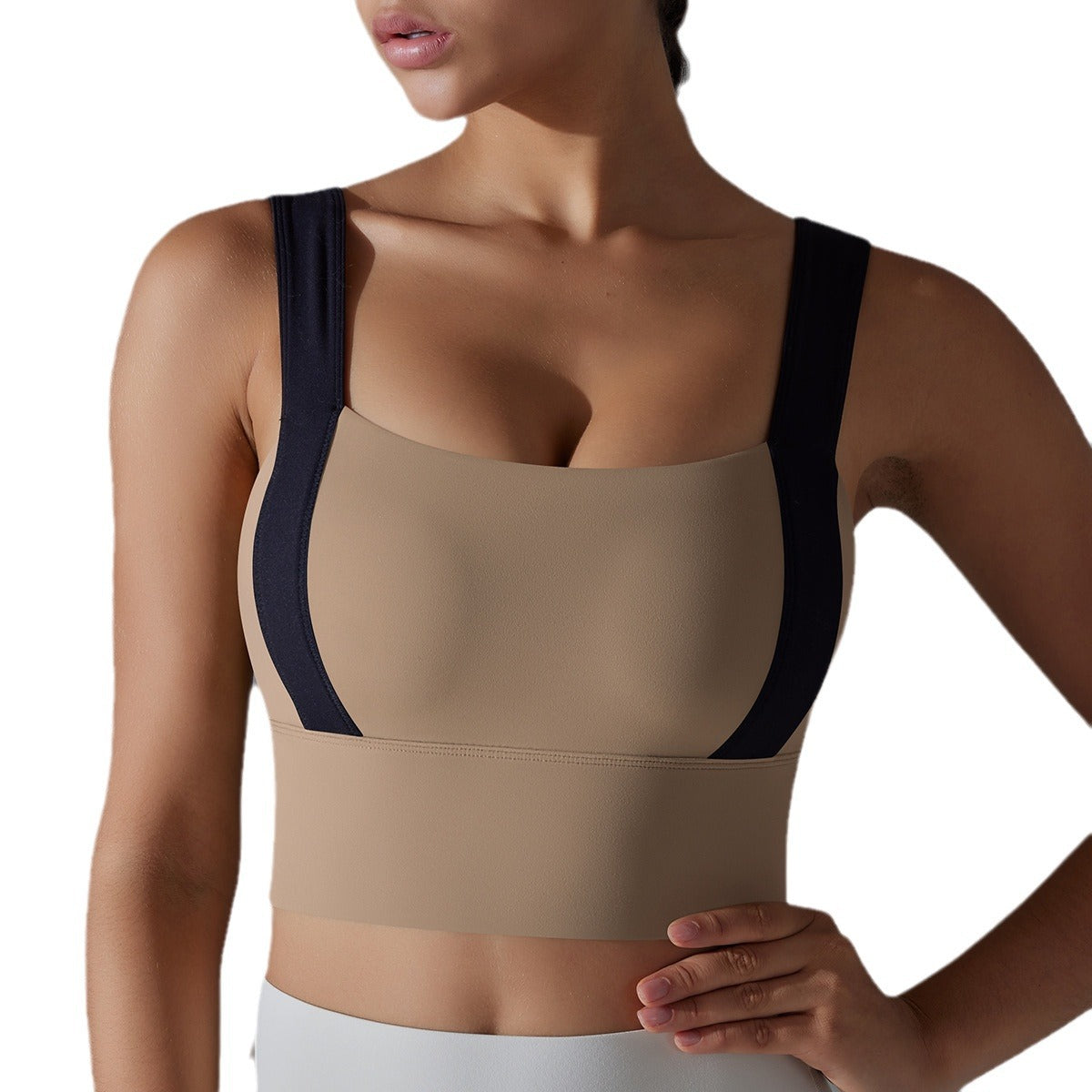 Padded Sports Bra for Women Anti Shock Yoga Bra with Moisture Wicking Fabric Breathable Design and Racerback for Running and Gym Workouts