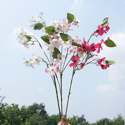 Realistic Apple Blossom Branch – Zen-Inspired Faux Flowers for Home, Hotel, and Mall Decor – Perfect for Weddings and Special Occasions