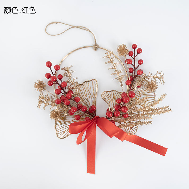 Lifelike Winterberry Faux Floral Wall Decor - Perfect for New Year Celebrations, Stylish INS-Style Home Decoration, and Prosperity-Inspired Arrangement CF01086