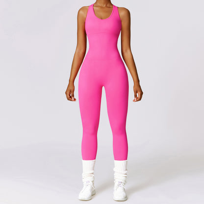 Fall Seamless Yoga Bodysuit for Dance High Waist Compression Fitness Outfit for a Sculpted Look Flexible and Activewear