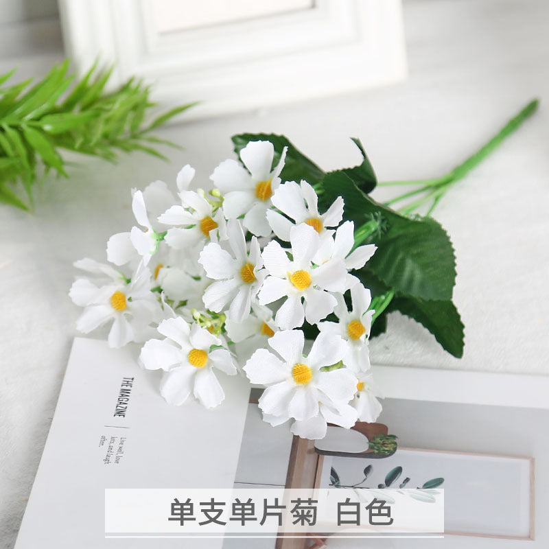 Realistic Small Daisy Artificial Flower for Home Decor - Perfect for Outdoor Events, Weddings, and Photography Props