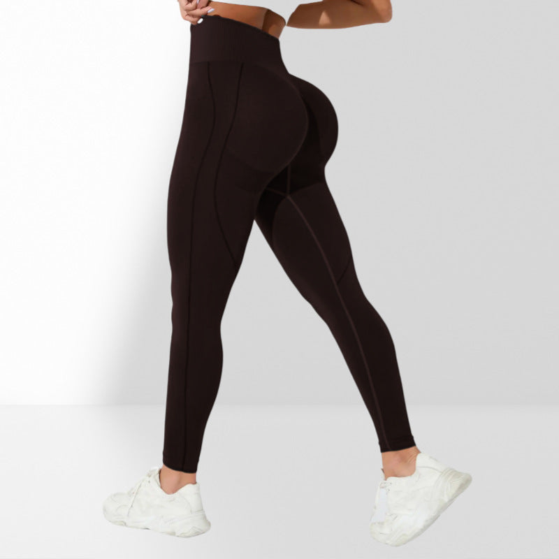 Seamless High Waisted Peach Butt Yoga Leggings for Women Comfort Support for Running Gym Workouts and Everyday Wear