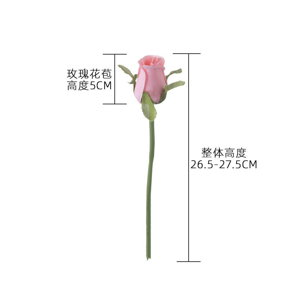 Elegant Artificial Rose Bud Stem Flower - Perfect for Weddings, Home Decor, and Event Decorations | PJ1004