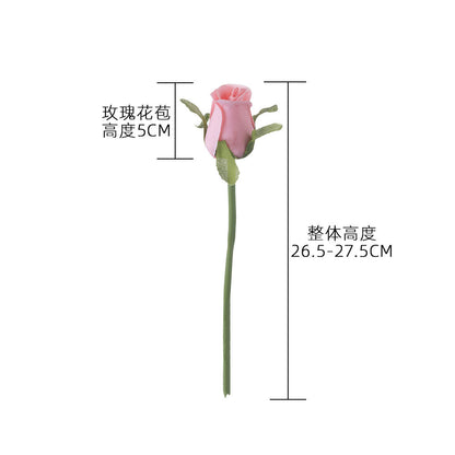 Elegant Artificial Rose Bud Stem Flower - Perfect for Weddings, Home Decor, and Event Decorations | PJ1004