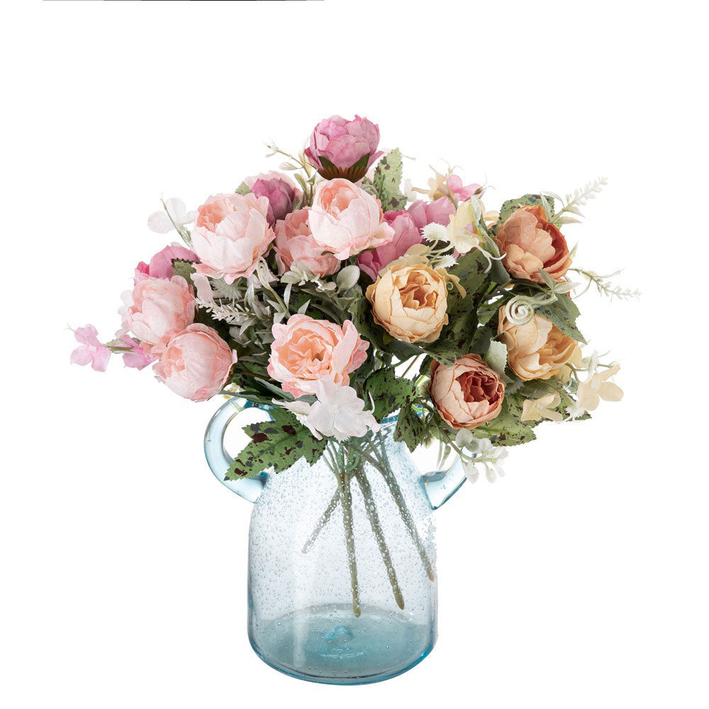 Beautiful Faux Peony Flower Bouquet for Home Décor - Perfect for Weddings, Events, and Wall Decorations - MW55503