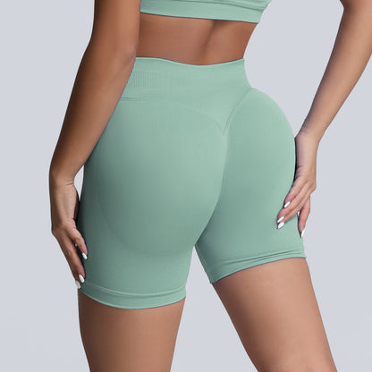 Seamless High Waisted Yoga Shorts for Women Tummy Control Butt Lifting and for Running Gym and Everyday Wear