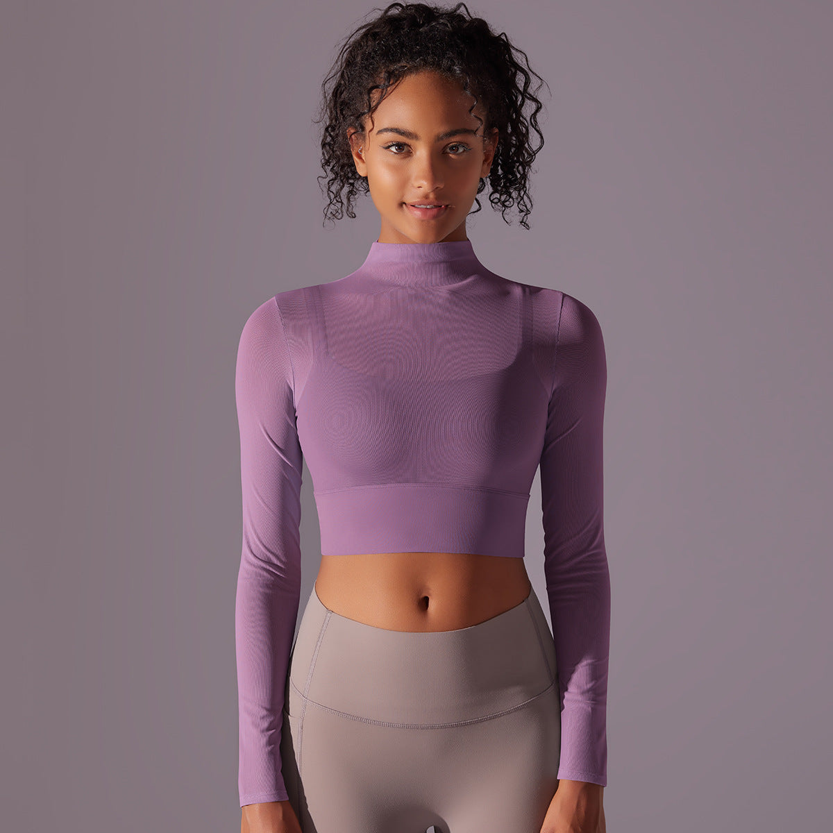 Women s Long Sleeve Yoga Top with Built in Bra and Quick Dry Mesh for Running and Fitness