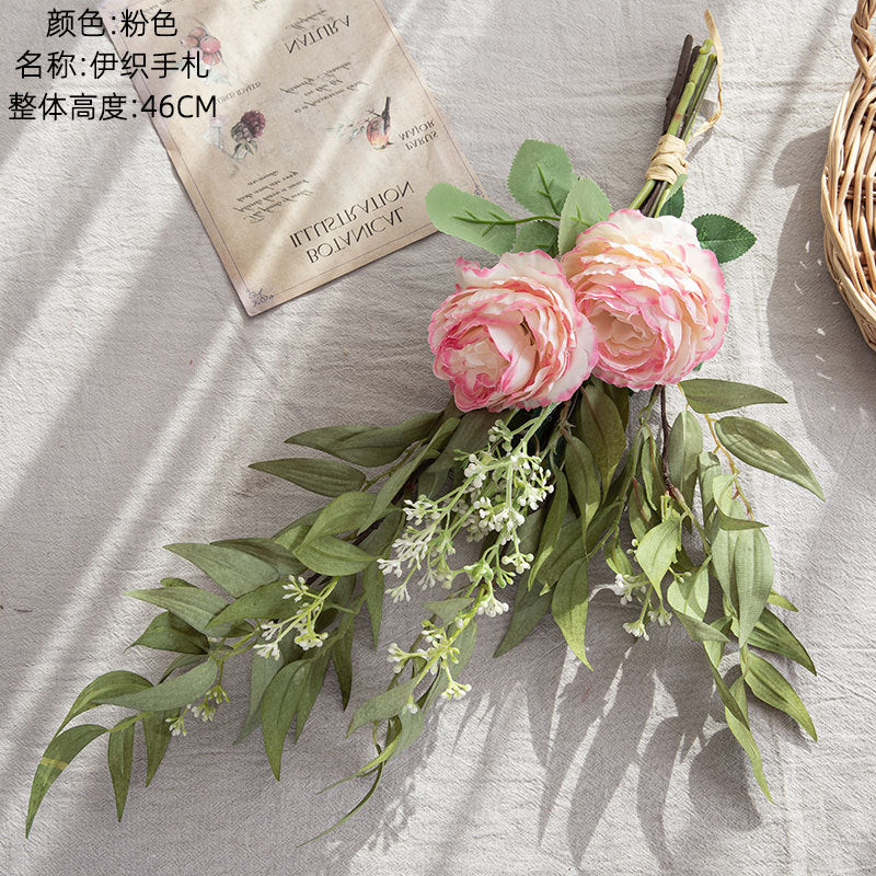 Elegant Faux Floral Bouquet for Home Decor - Perfect for Weddings, Wall Art, and Special Celebrations | CF01235