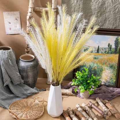 Stylish Faux Grass Plume Flower Bouquet for Home Decor – Perfect for Weddings & Events, Decorative Aisle Markers & Flower Walls – MW09911