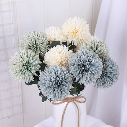 Elegant European-Inspired Artificial Hydrangea Flower Bouquet – Lifelike Silk Floral Arrangement for Home Décor – Perfect for Weddings, Parties, and Decorative Accents